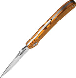 BUCK Knives SpitFire Lockback Orange Handle Folding Drop Pt Blade Knife 722ORS1