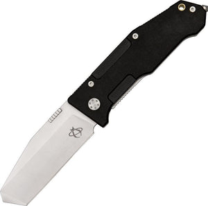 Mantis Folding Pry II Stainless Folding Pocket Knife Black G-10 Handles