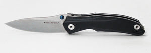 Real Steel E802 Horus Black Folding Knife G10 Handle 14C28N