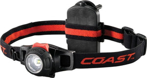 Coast HL7 LED Hi Low 305 lumen 127m Black & Red Adjustable Headlamp