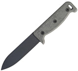 Ontario Black Bird SK-5 Noir 10" Stainless Fixed SOC Black Handle Knife