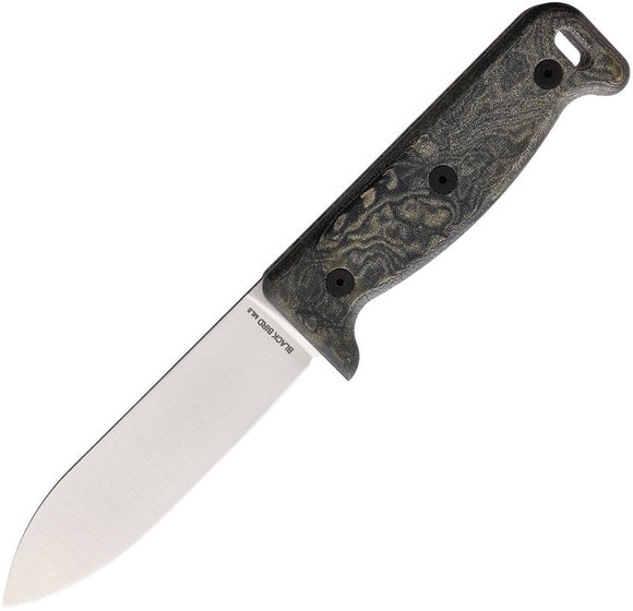 Ontario Black Bird ML5 Multi-Color Micarta 420HC Fixed Blade Knife 7502