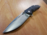 Real Steel Thor Special Edition 8.25" Folding Knife w/Black Handle - 7523