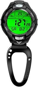 Dakota Clip Watch UV Temp Sensor Black Moonglow 165ft Water Resistant