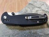 Real Steel H6 Elegance 8.5" Black Folding Knife with G10 Handle - 7613
