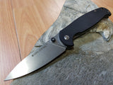 Real Steel H6 Elegance 8.5" Black Folding Knife with G10 Handle - 7613