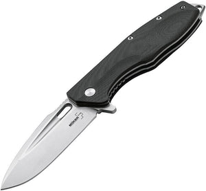 Boker Plus Caracal Linerlock D2 Tool Steel Black G10 Folding Knife 