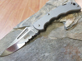 Lion Steel Folding Gray Pocket Work Knife - 771CGR