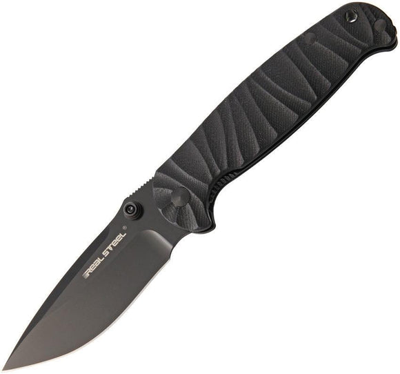 Real Steel H6 Black Blade & G10 Handle Linerlock Stainless Folding Knife