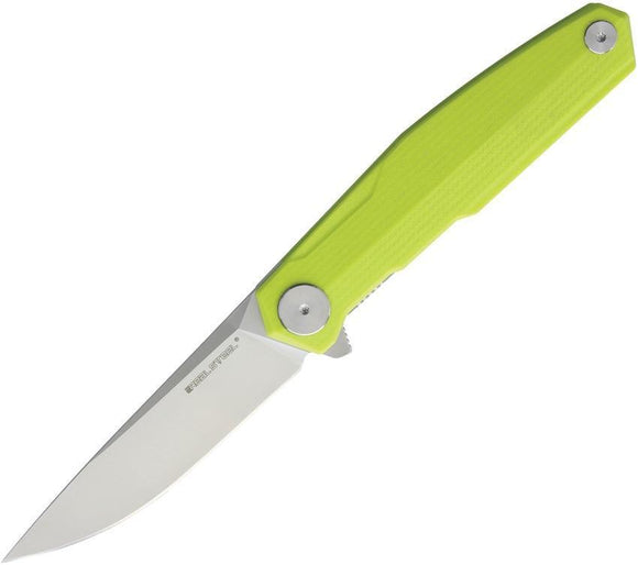 Real Steel G3 Light Linerlock Green Satin 14C28N Stainless Folding Knife