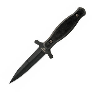 Bear & Son Knives Fixed Carbon Stainless Blade Black G10 Handle Dagger Knife