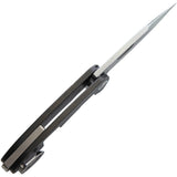 Medford Theseus Framelock D2 Steel Black PVD Titanium Handle & Bolster Folding Knife 040DT30PV