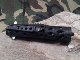 Master 8.5" Folding A/O Black 2-Tone Rescue Pocket Knife  Combo Edge - A007BK