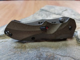 SCHRADE Mini M.A.G.I.C. Tactical Brown Assisted Open AUS-8 Folding Knife A7SMBR