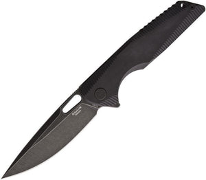 Rike Black Titanium Framelock Knife 154CM Stainless Blade G10 Handle