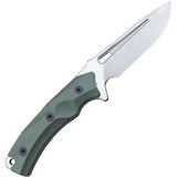 WE KNIFE CO Vindex Green G10 Handle Stainless Satin Fixed Blade Knife