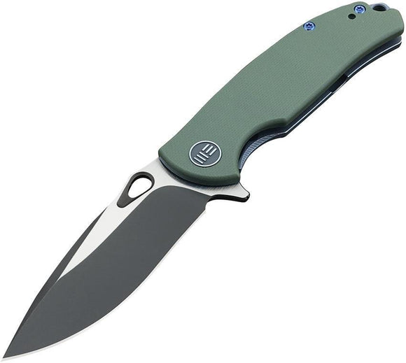 WE KNIFE CO Rectifier Green G10 Handle Stainless Black Folding Blade Knife