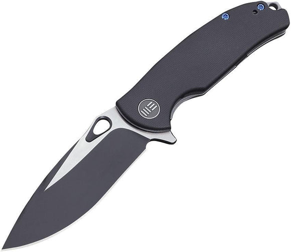 WE KNIFE CO Rectifier Black G10 Handle with Black Stainless Folding Blade Knife