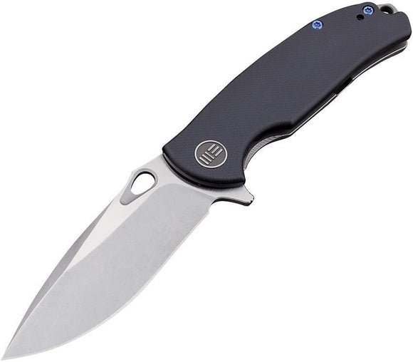 WE KNIFE CO Rectifier Black G10 Handle Stainless Satin Folding Blade Knife