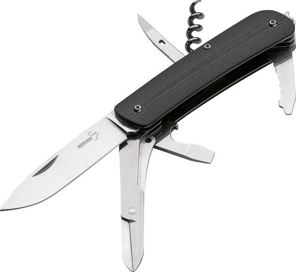Boker Plus Tech Multipurpose Tool City 3 Black Folding Pocket Knife 