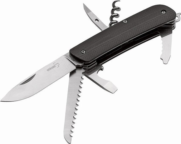 Boker Plus Tech Tool City 6 Black G10 Multi Folding Pocket Knife