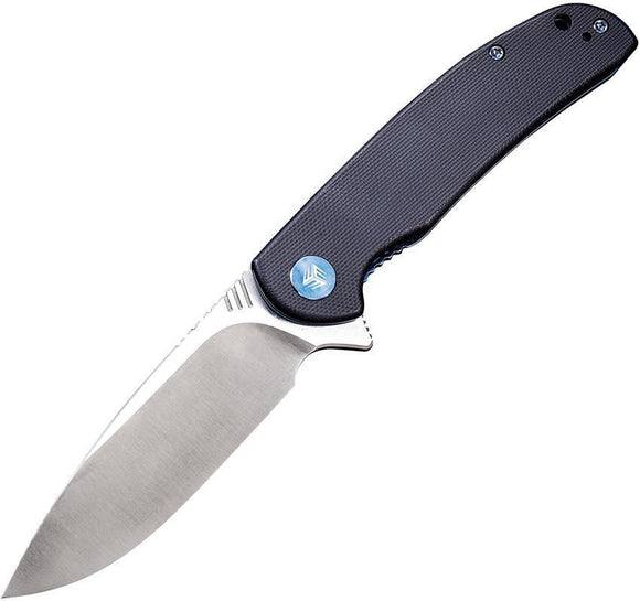 WE KNIFE CO Practic Linerlock Black & Blue G10 Bohler M390 Folding Knife
