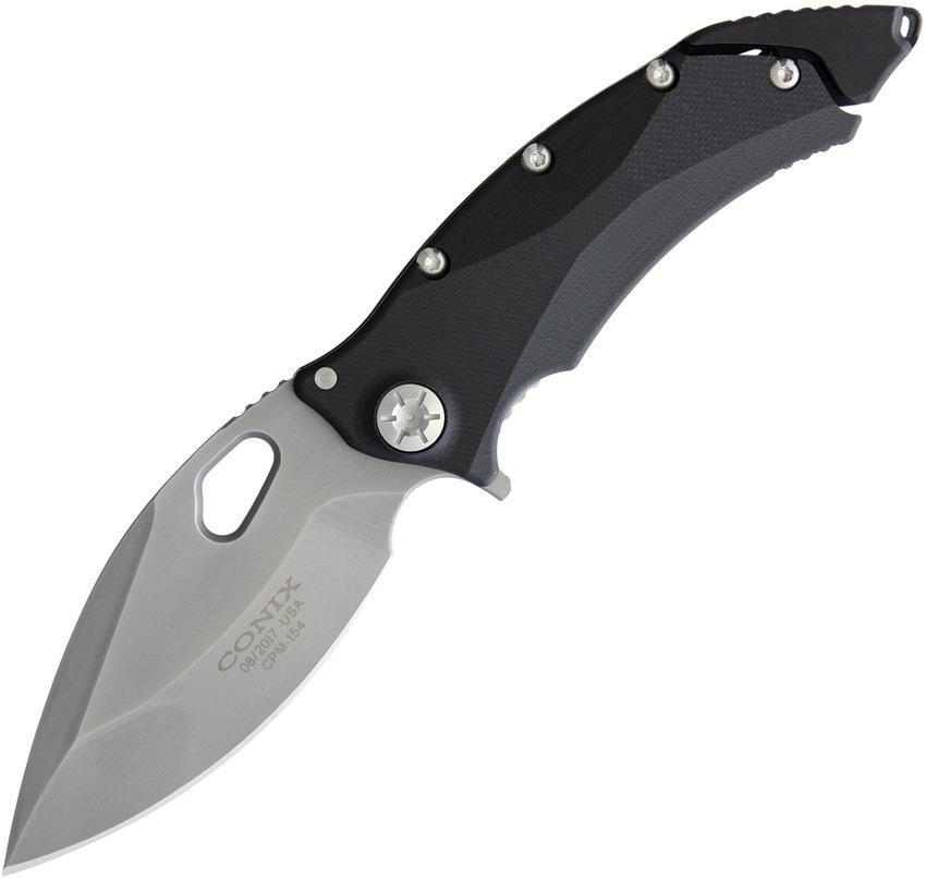 Guardian Tactical Conix Framelock Black G10 Stainless Gun Metal Knife ...