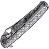 We Knife Co Ltd Drakon Gray Titanium Folding Bohler M390 Pocket Knife 819C