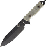Ontario RAK Fixed 1095HC Steel Glass Breaker Handle Knife w/ Nylon Sheath