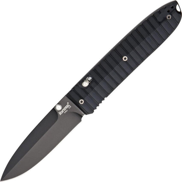Lion Steel Daghetta D2 Tool Black Aluminum TOL Folding Pocket Knife