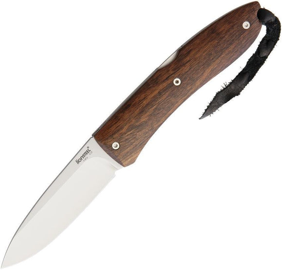 Lion Steel Opera Lockback Santos Wood D2 Tool Folding Pocket Knife 