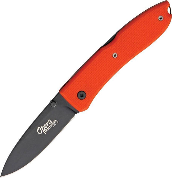 Lion Steel Opera Lockback D2 Tool Orange G10 Folding Pocket Knife