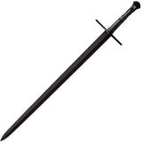 Cold Steel MAA Hand & a Half Fixed Carbon Steel Blade Black Handle Sword