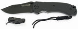 Ontario Joe Pardue Utilitac II Linerlock AUS-8A Stainless Black Folding Knife 8902