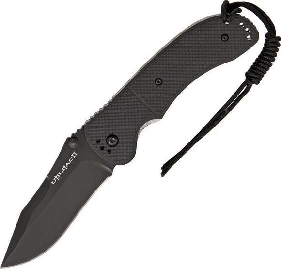 Ontario Joe Pardue Utilitac II Linerlock AUS-8A Stainless Black Folding Knife