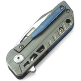 Bestech Knives Engine Blue Titanium Carbon Fiber S35VN Folding Knife T1805A