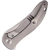 We Knife Co Ltd Synergy 2 Gray Titanium Folding Bohler M390 Pocket Knife 912C