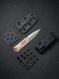 We Knife Co Ltd OSS Dagger Orange Fixed Blade Knife 2017b
