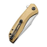 Civivi Baklash Linerlock Brass 154cm Folding Knife 801J