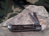 Schrade Imperial Red Brown Pocket Folding Medium Trapper Knife  Multi - 16T