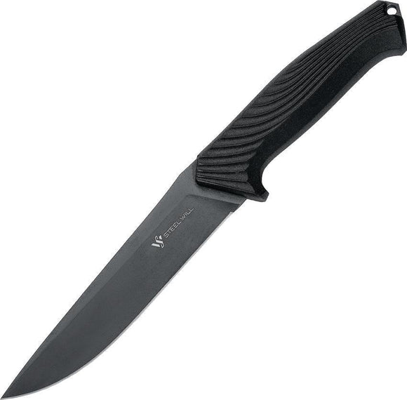 Steel Will Dark Angel 900 Stainless Fixed Blade Black Handle Knife
