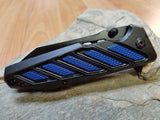 Mtech SPRING ASSISTED FOLDING Black & Blue Tactical Knife - a900bl