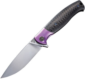 WE Knife Co. Deacon Framelock M390 Blue Titanium/CF Folding Pocket Knife