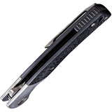 We Knife Bishop Framelock Gray Titanium & Carbon Fiber M390 Folding Knife 903A