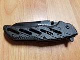 MTech Assisted Opening Black Stainless Aluminum Folding Pocket Knife A904BK