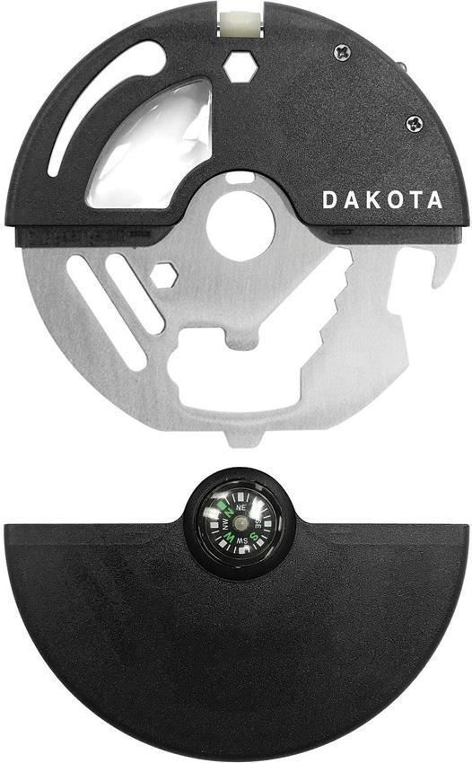 Dakota Survival Disc Multi-Tool Can & Bottle Opener Screwdriver Wrench Light Ruler
