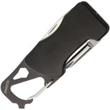 Dakota Microlight Black Aluminum Carabiner Screwdriver Knife Multi-Tool 9108