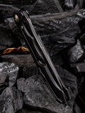 We Knife Co 37 Black Titanium Handle Framelock with M390 Folding Knife 037 910d