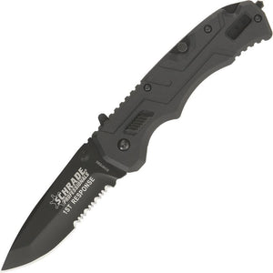 SCHRADE 1st Response Pro Series Drop Pt Folding Pocket KNIFE Rescue EDC