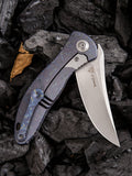 We Knife Co Ltd Synergy 2 Flame Anodized Titanium Folding Pocket Knife 912B